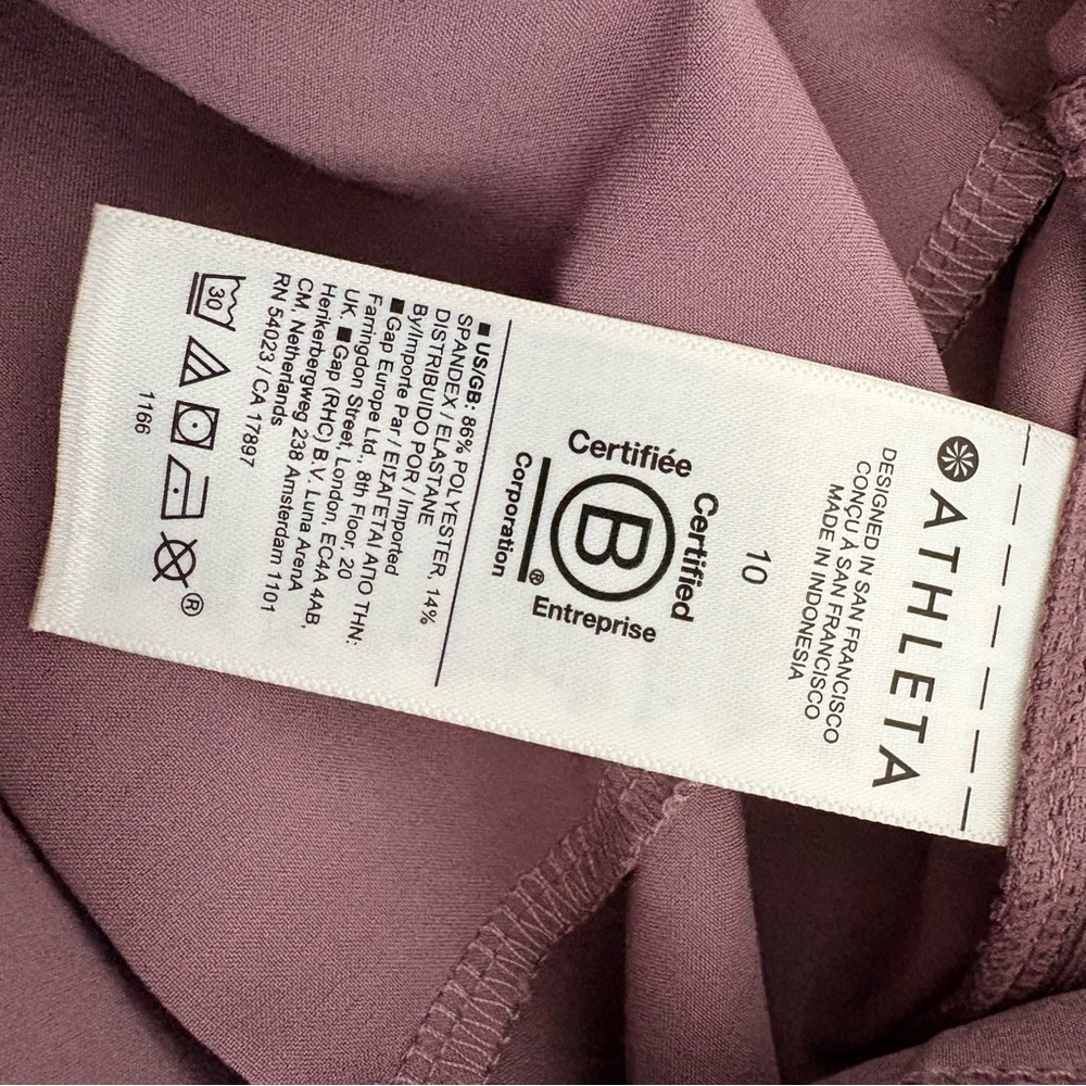 Athleta Brooklyn Ankle‎ Pants dusty violet featherweight Relaxed Fit Size 10 - Picture 11 of 13